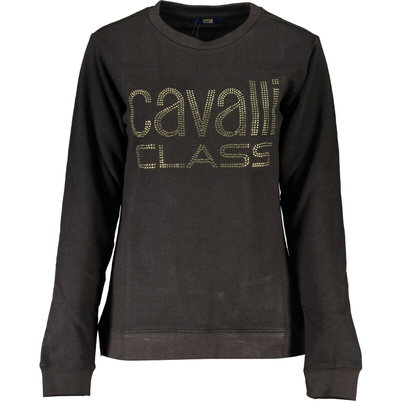 CAVALLI CLASS dámská mMikina bez zipu černá