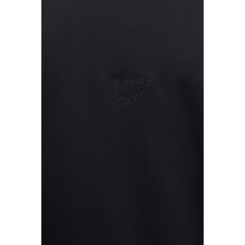 Oboustranná mikina adidas pánská, černá barva, s aplikací, IP4070