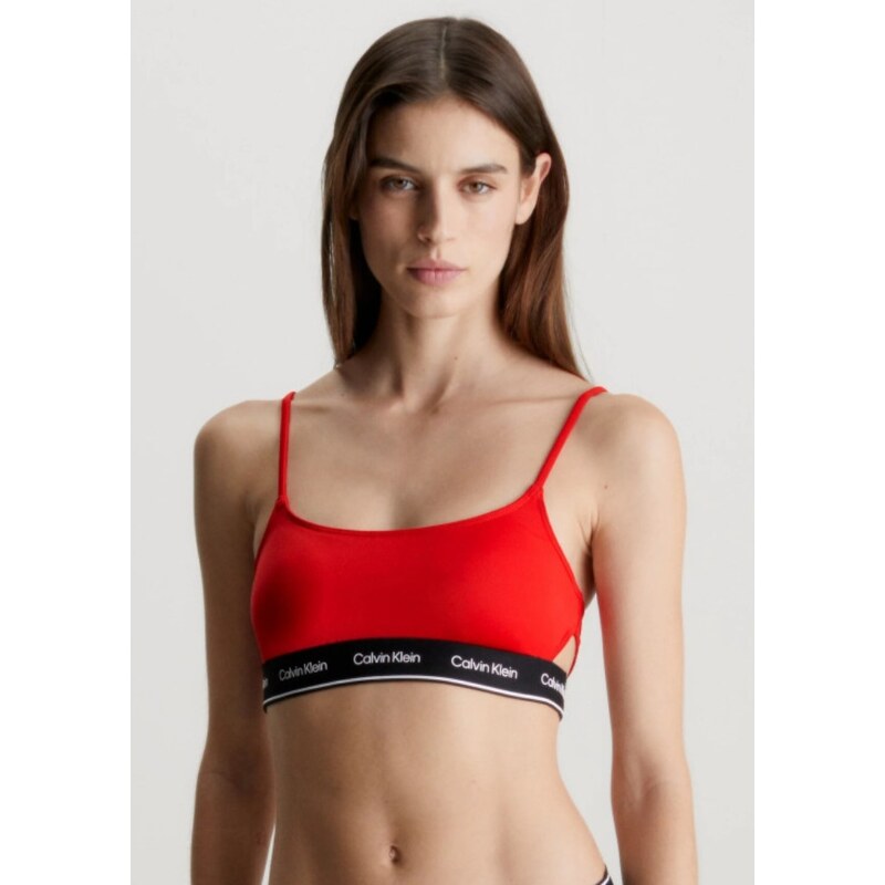 Dámské plavky Calvin Klein KW0KW02425 + KW0KW02431 XNE Červená