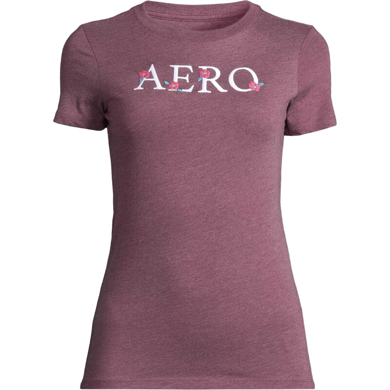 AÉROPOSTALE Tričko zelená / pink / burgundská červeň / bílá