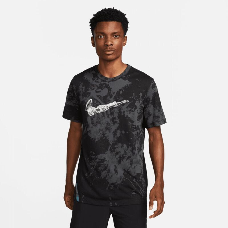 Nike M NK DF TEE RUN DIVISN AOP BLACK