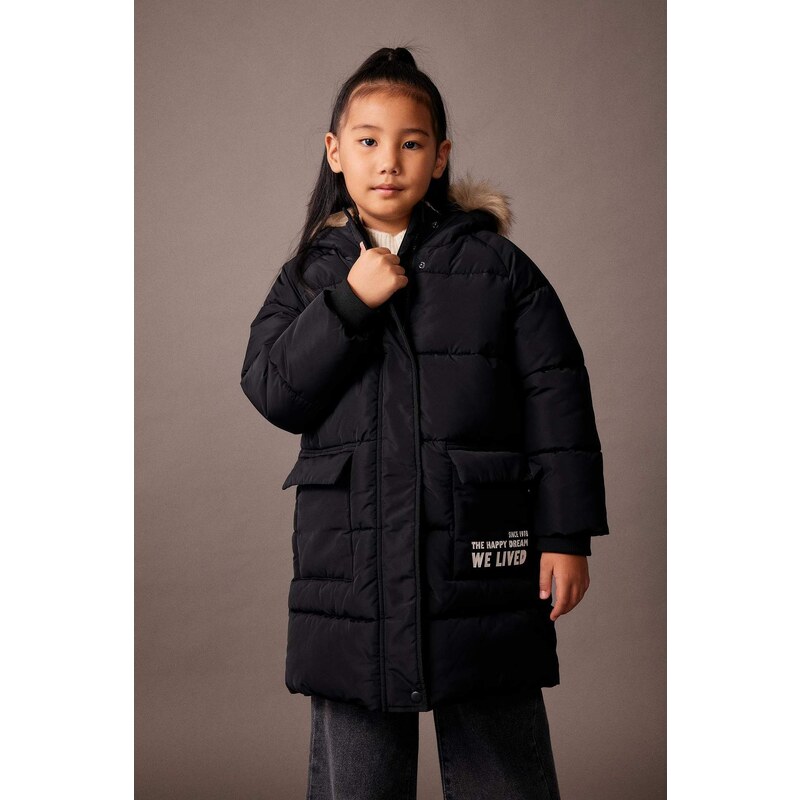 DEFACTO Girl Hooded Coat