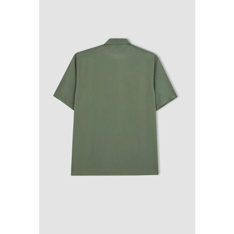 DEFACTO Regular Fit Poplin Short Sleeve Shirt