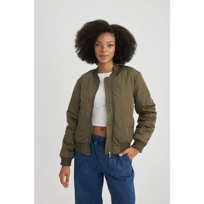 DEFACTO Waterproof Regular Fit Bomber Jacket