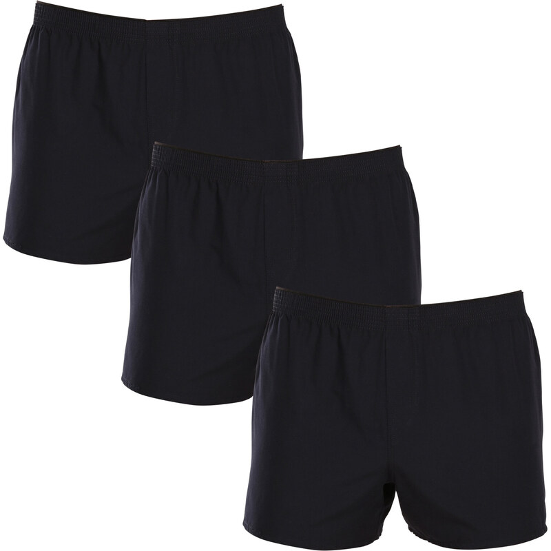 3PACK pánské trenky Nedeto tmavě modré (3NDTT002)