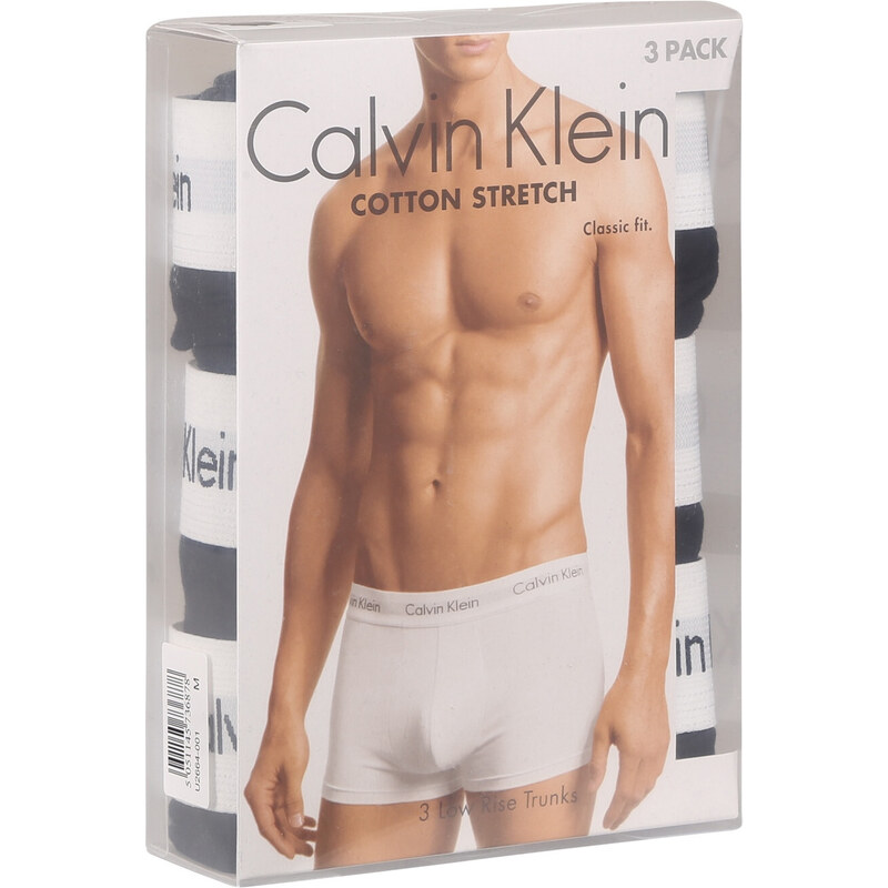 3PACK pánské boxerky Calvin Klein černé (U2664G-001)