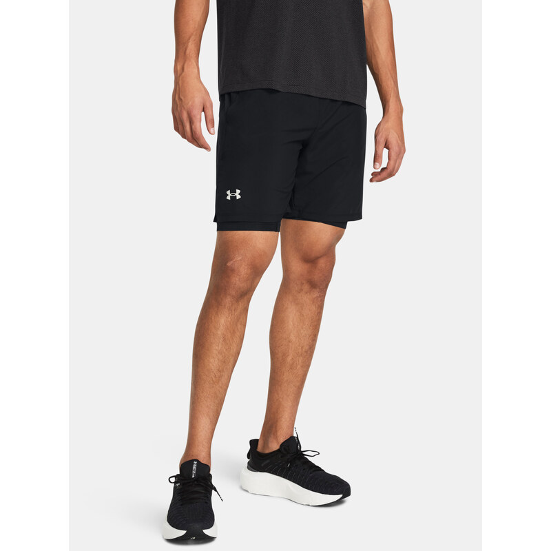 Under Armour Kraťasy UA LAUNCH 7 2-IN-1 SHORTS-BLK - Pánské