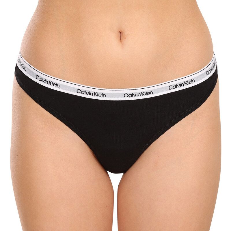 3PACK dámská tanga Calvin Klein vícebarevná (QD5209E-MPI)