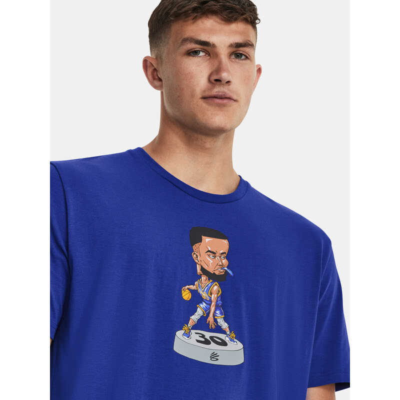 Under Armour Tričko UA CURRY BOBBLE HEAD SS-BLU - Pánské