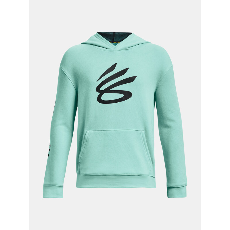 Under Armour Mikina Curry Boys Splash Hoodie-BLU - Kluci