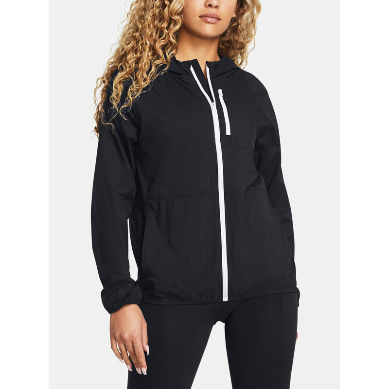 Under Armour Bunda LAUNCH LIGHTWEIGHT JKT-BLK - Dámské