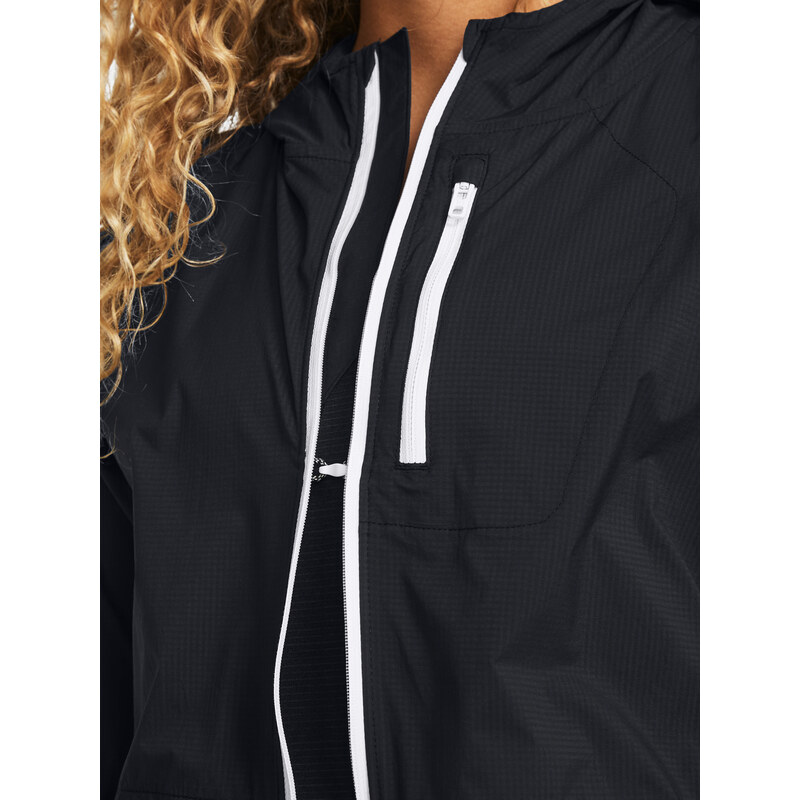 Under Armour Bunda LAUNCH LIGHTWEIGHT JKT-BLK - Dámské