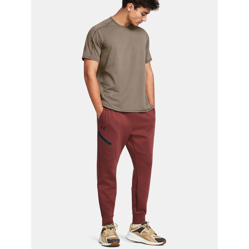 Under Armour Tepláky UA Unstoppable Flc Joggers-RED - Pánské