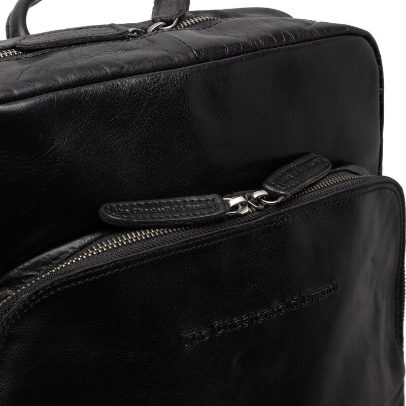 The Chesterfield Brand kožený batoh na notebook Mack černý