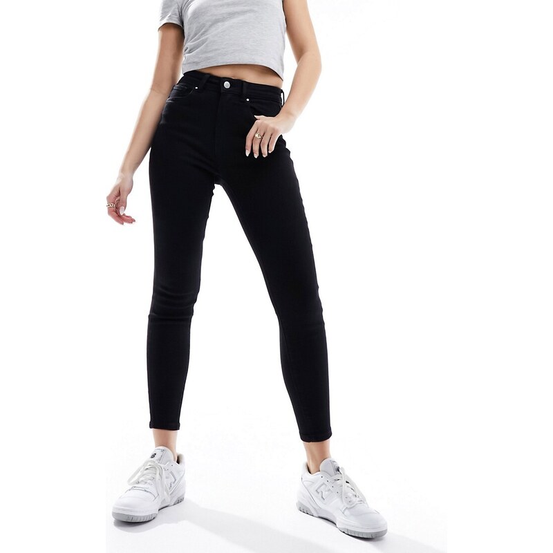 ONLY high waist skinny jeans in black