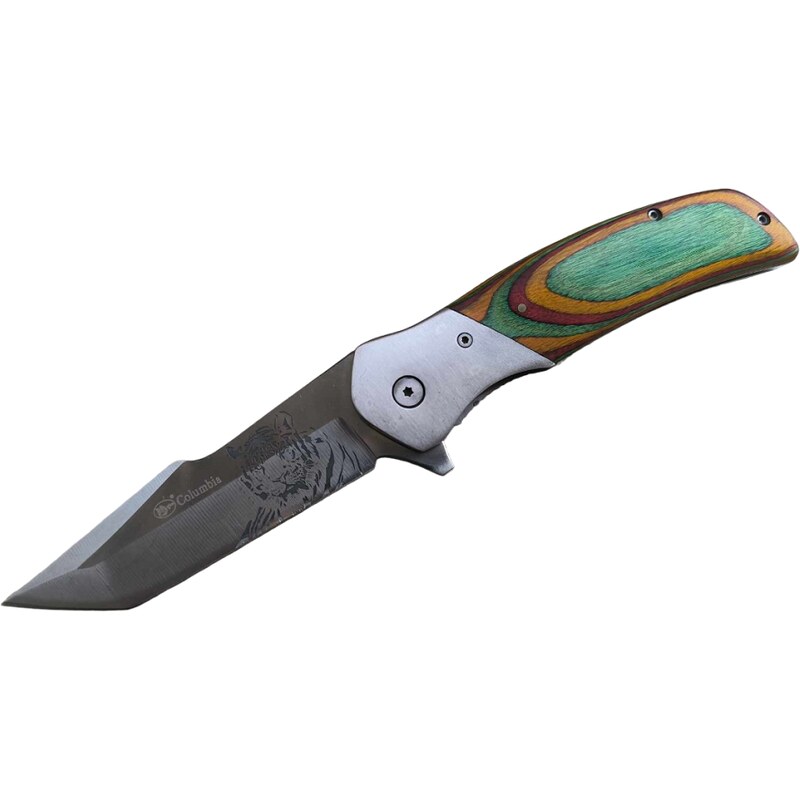 Outdoorový skládací nůž COLUMBIA Tigercm/Bez vzoru