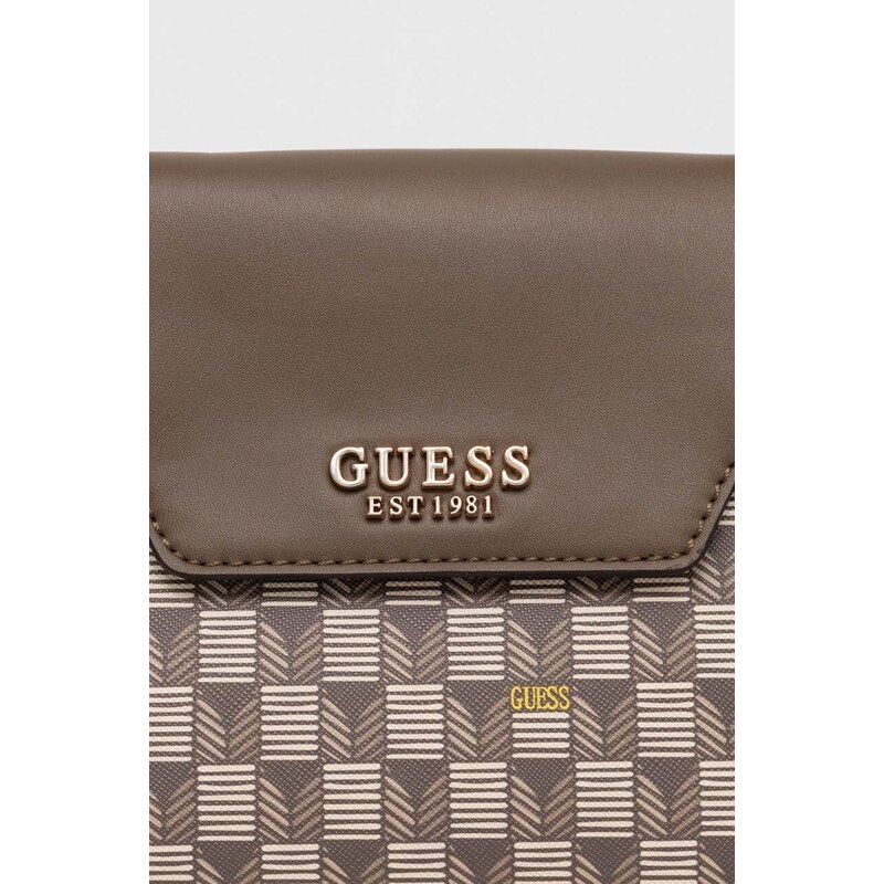 Kabelka Guess HALLIE tmavomodrá barva, HWJT87 40200