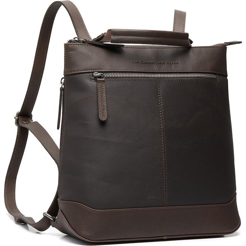 Kožený kabelkový batoh 2v1 Harare hnědý