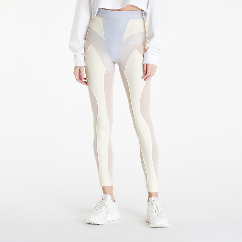 Dámské legíny Reebok Butterfly Leggings Light Grey/ Yellow