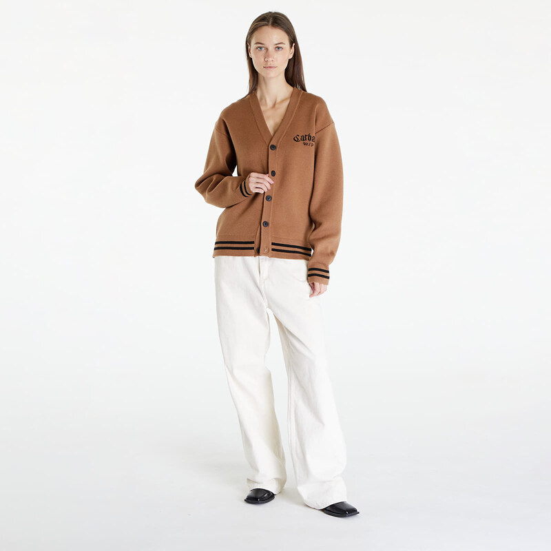 Pánský svetr Carhartt WIP Onyx Cardigan UNISEX Hamilton Brown/ Black