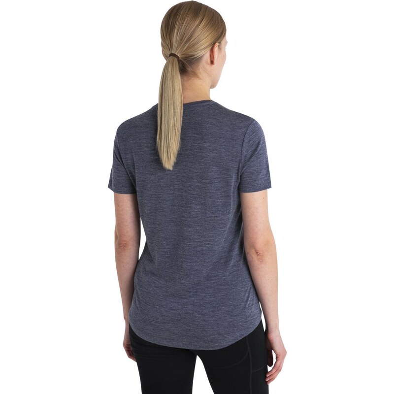 ICEBREAKER Wmns Merino 125 Cool-Lite Sphere III SS Tee, Midnight Navy Heather velikost: L