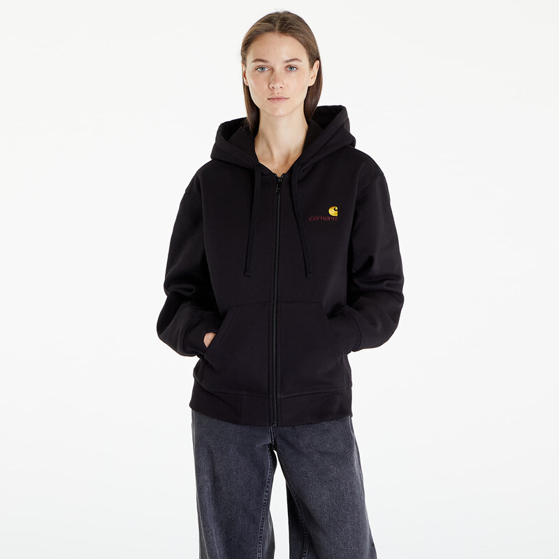 Carhartt WIP Hooded American Script Jacket UNISEX Black