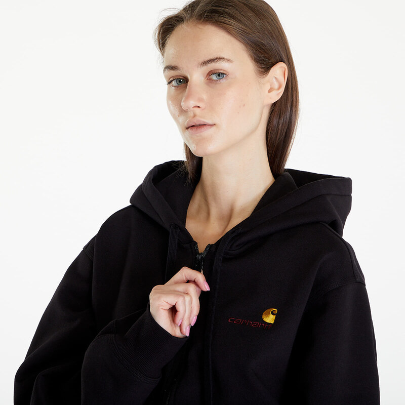 Carhartt WIP Hooded American Script Jacket UNISEX Black