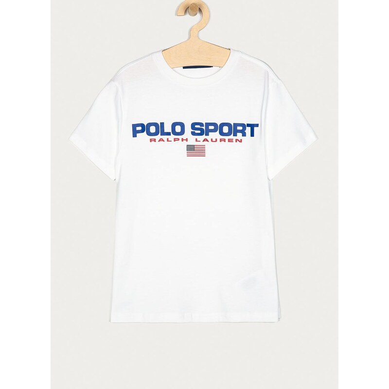 Dětské tričko Polo Ralph Lauren bílá barva