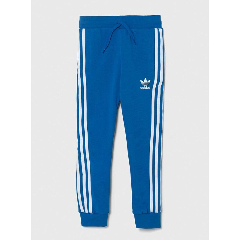 Dětské tepláky adidas Originals TREFOIL PANTS s aplikací