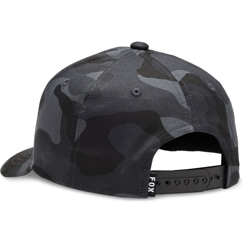 Dětská kšiltovka Fox Yth Fox Head Camo 110 Sb Hat - Black Camo