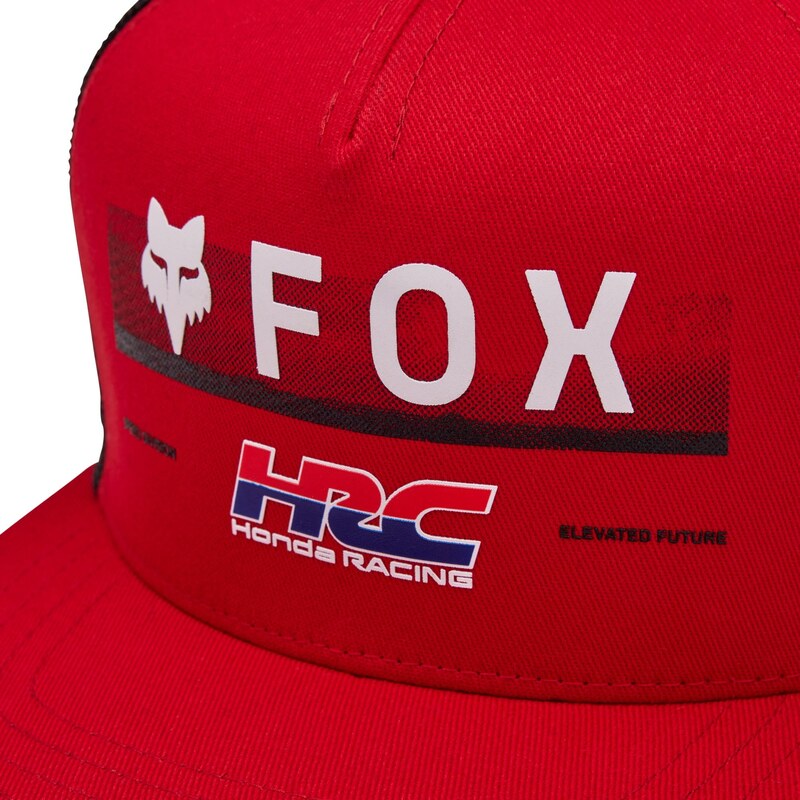 Dětská kšiltovka Fox Yth Fox X Honda Snapback Hat - Flame Red