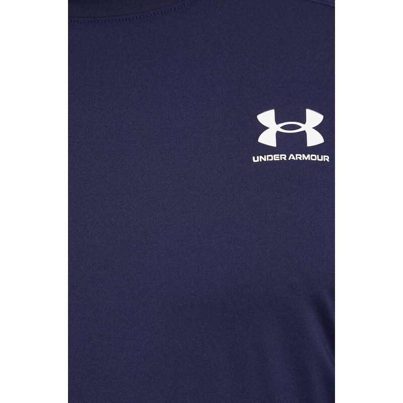 Tréninkové tričko s dlouhým rukávem Under Armour tmavomodrá barva, 1361506