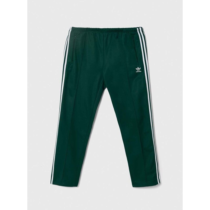 Tepláky adidas Originals zelená barva, s potiskem, IP0419