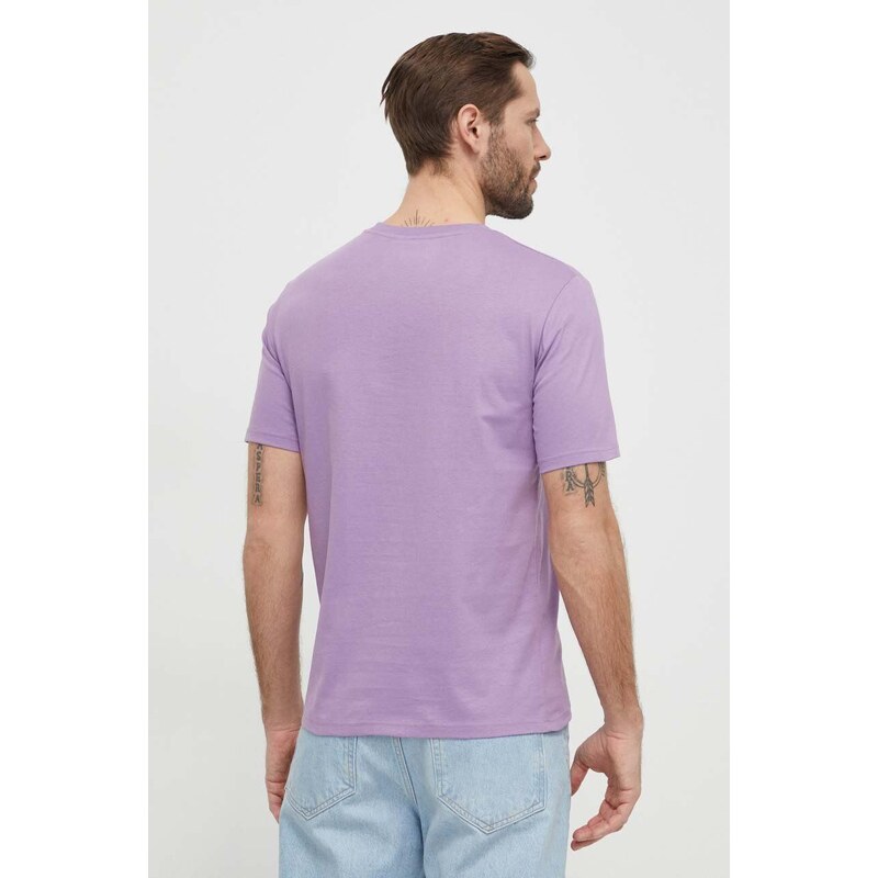 Bavlněné tričko Marc O'Polo fialová barva