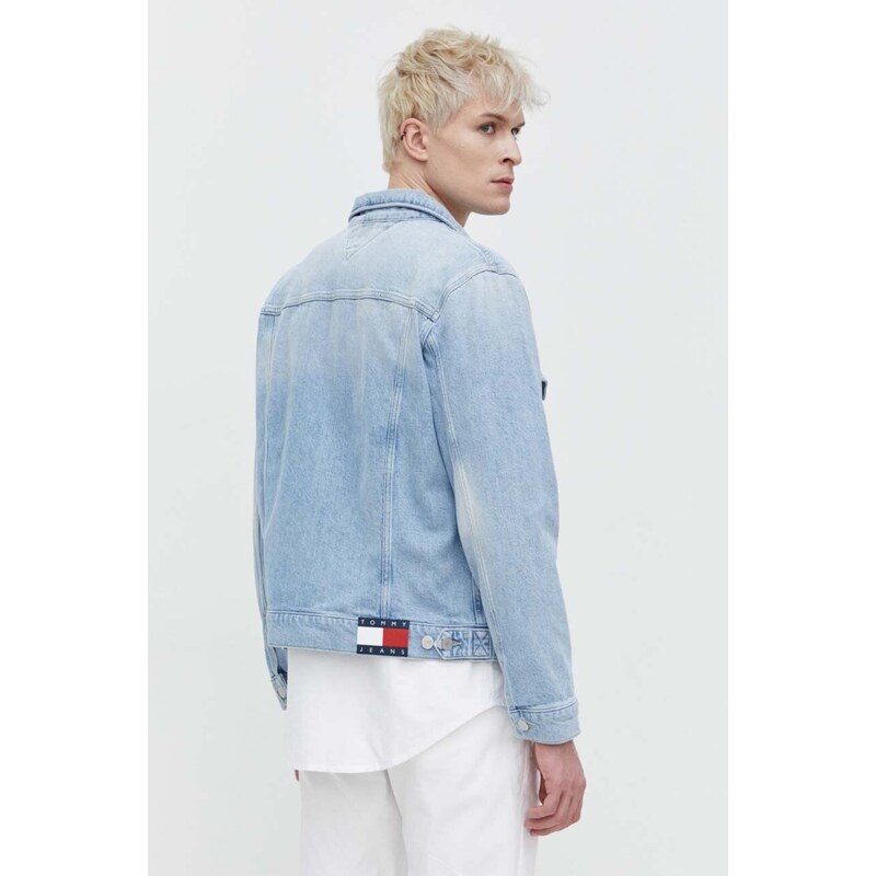 Džínová bunda Tommy Jeans pánská, přechodná