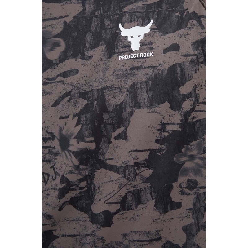 Tréninkové tričko s dlouhým rukávem Under Armour Project Rock šedá barva, 1383218