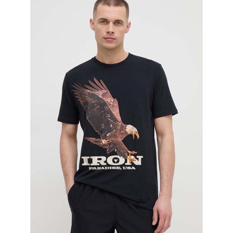 Tréninkové tričko Under Armour Project Rock černá barva, s potiskem, 1383224