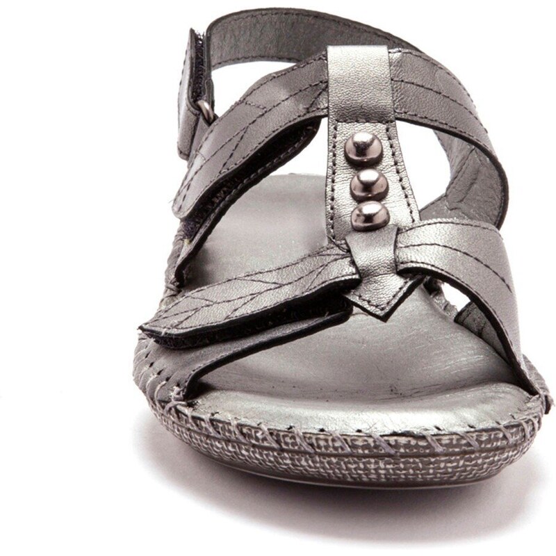Blancheporte Kožené šedé sandály šedá 37
