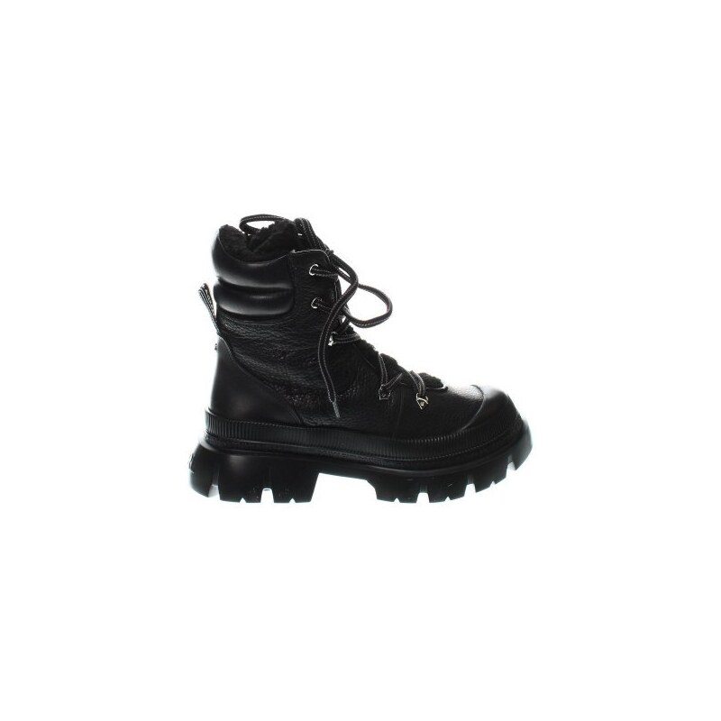 Bottines Karl Lagerfeld Argentées En Cuir - Taille 38, Style Plateforme, Occasion