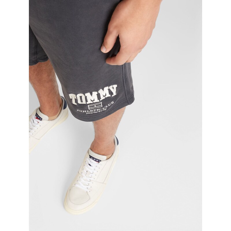 Tommy Jeans Kalhoty 'Athletic' černá / offwhite