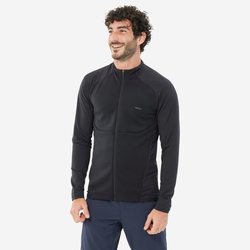 QUECHUA Pánská turistická fleecová mikina MH 500 Light