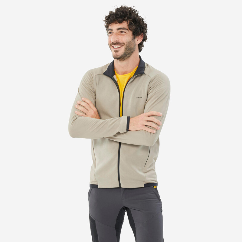 QUECHUA Pánská turistická fleecová mikina MH 500 Light