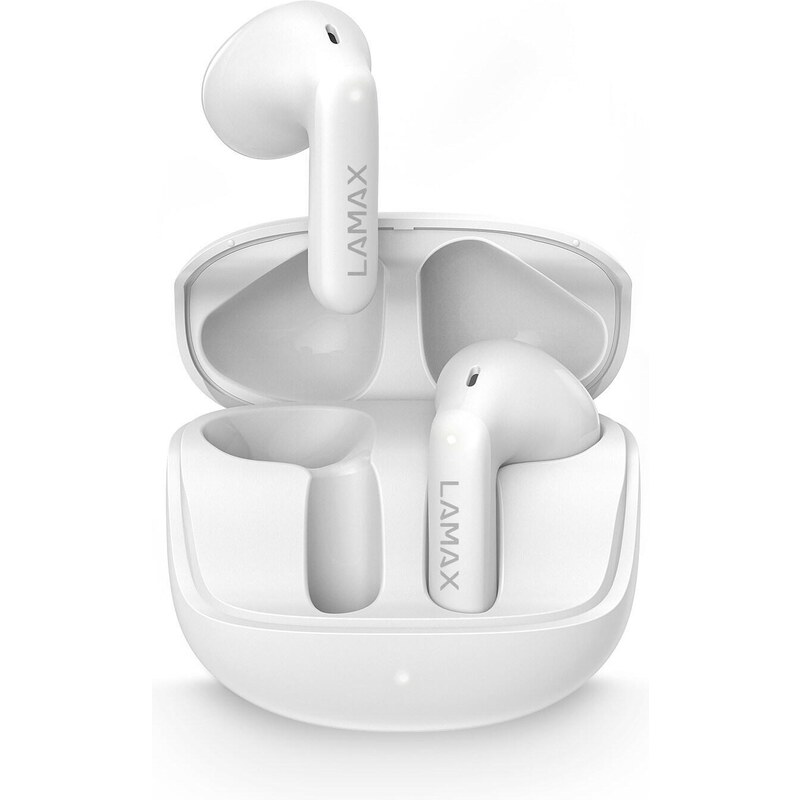 LAMAX Tones1 White Bezdrátová Bluetooth sluchátka, výdrž 40h, Bluetooth 5.3
