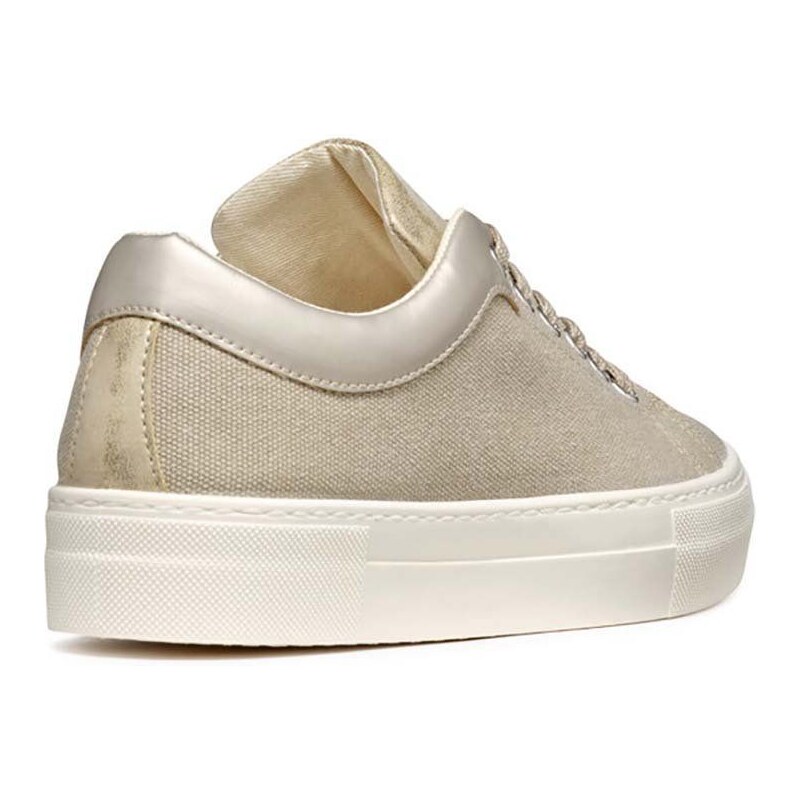 Sneakers boty Geox D CLAUDIN béžová barva, D35VWA 01054 C5000
