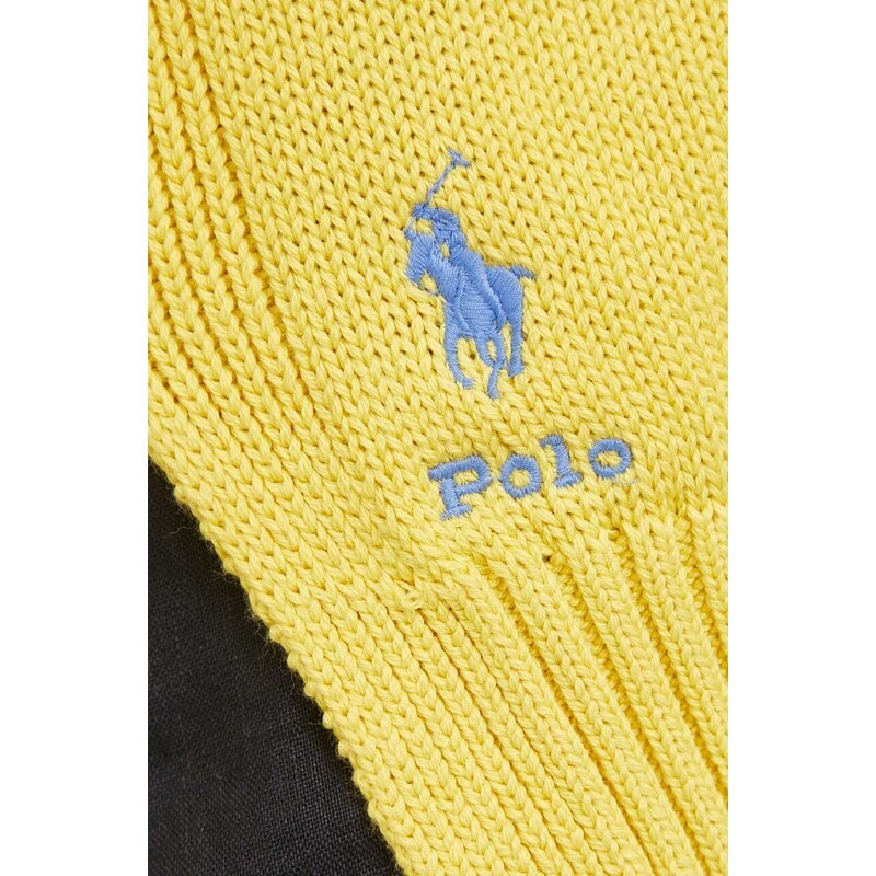 Bavlněný svetr Polo Ralph Lauren žlutá barva, lehký