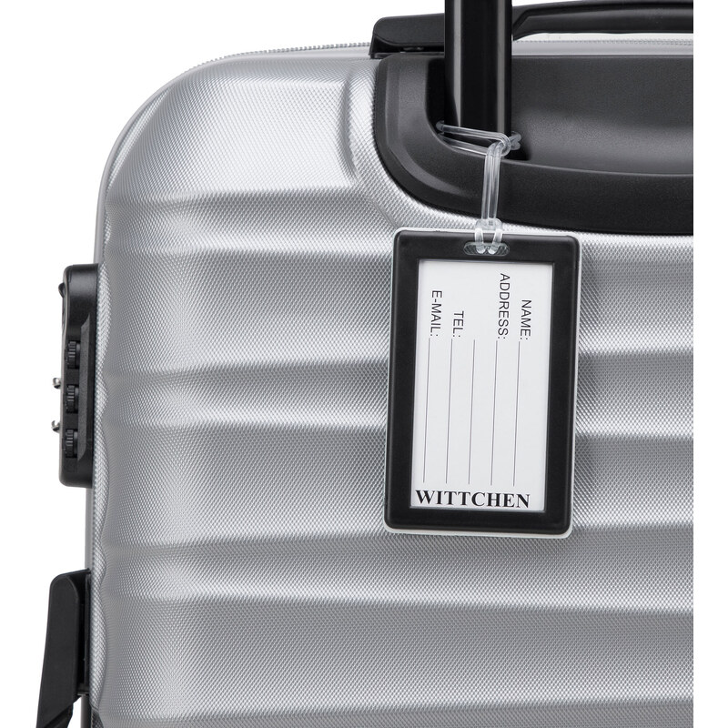 Střední kufr s visačkou Wittchen, šedá, ABS