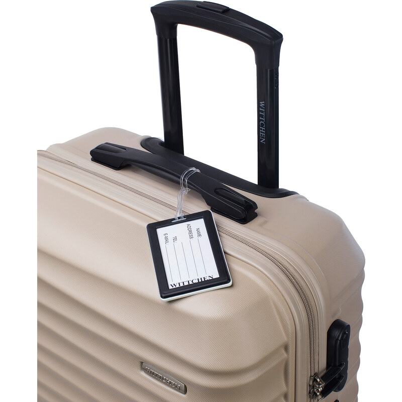 Střední kufr s visačkou Wittchen, béžová, ABS