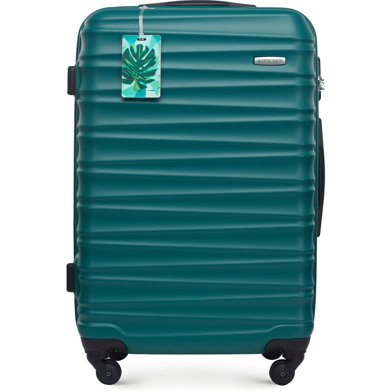Střední kufr s visačkou Wittchen, zelená, ABS