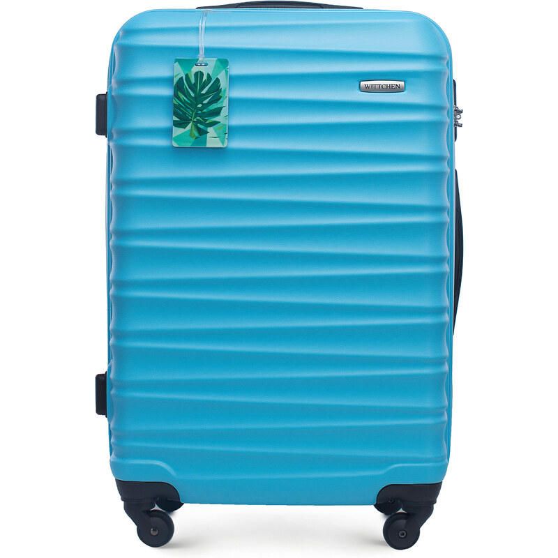 Střední kufr s visačkou Wittchen, modrá, ABS