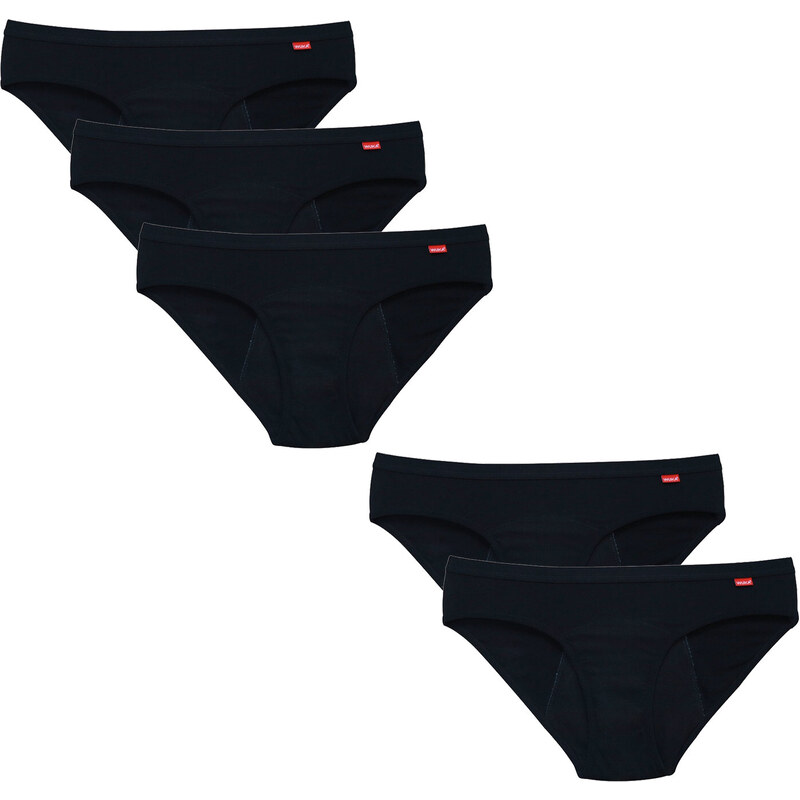 5PACK Menstruační kalhotky WUKA pro normální menstruaci (WUKA201) 88564143